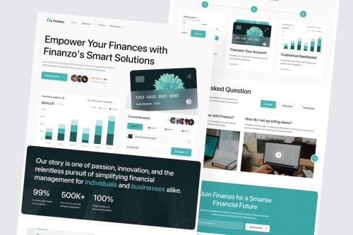 Finanzo - Finance Bank Landing Page