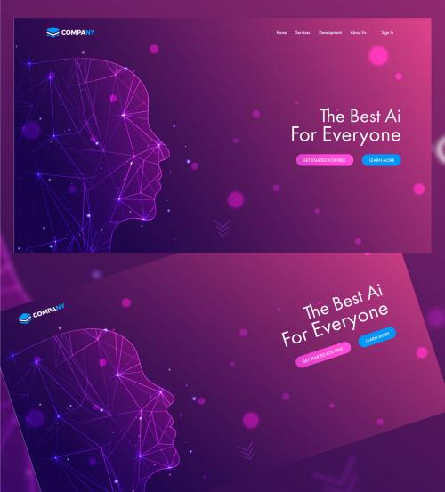 Deep Learning Assistant Website Landing Page - 402347752