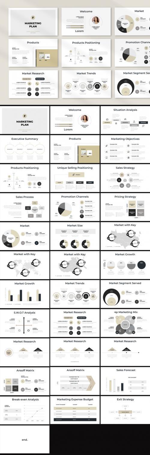 Marketing Plan Presentation Layout - 403288773