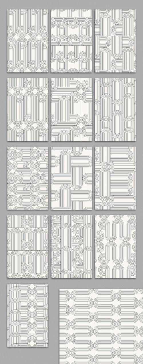 14 Patterns with Geometric Shapes and Lines - 403290178