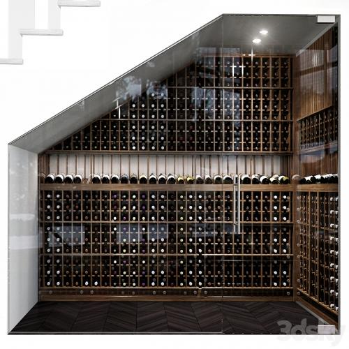 Staircase wine cabinet