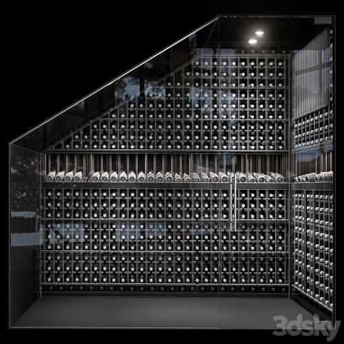 Staircase wine cabinet