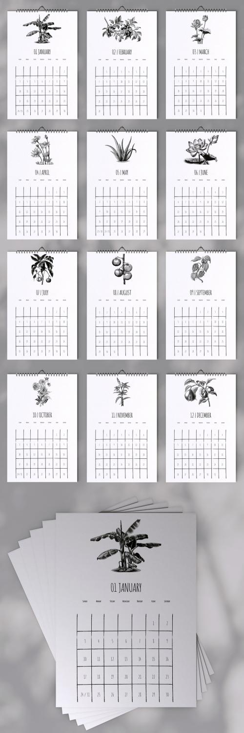 Plant 2021 Wall Calendar Layout - 403296210