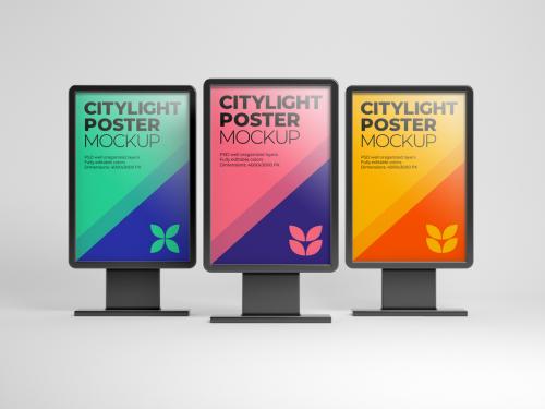 Citylight Digital Poster Mockup - 403678465