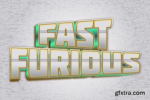 Fast Furious Text Effect CV8MRBN