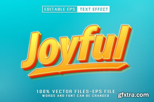 Joyful Editable Text Effect G53EE2U