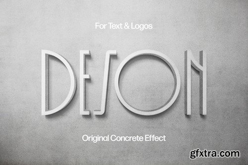 Concrete Text & Logo Effect BFGJLEY