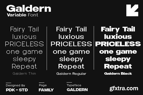 Galdern - Geometric Modern Font 7PGJ4RN