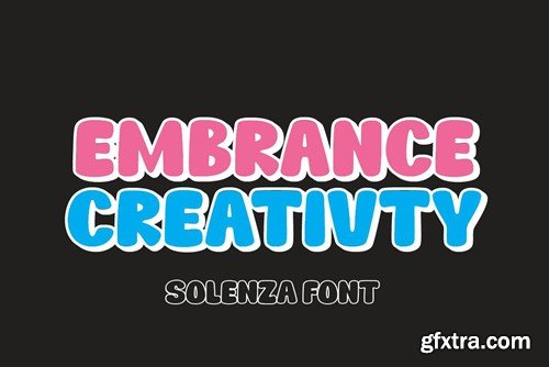 Solenza - Fun Display Font with Ligatures T8K2TGM