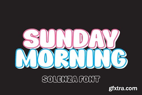 Solenza - Fun Display Font with Ligatures T8K2TGM