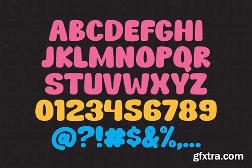 Solenza - Fun Display Font with Ligatures T8K2TGM