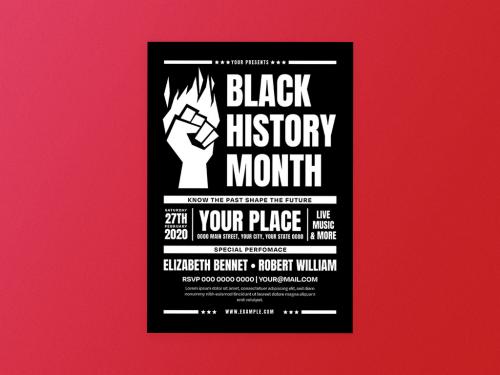 Black History Month Flyer Layout - 404581993