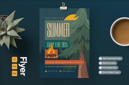 Summer Campfire - Flyer