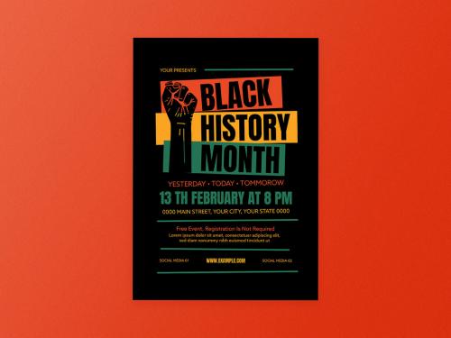 Black History Month Event Flyer Layout - 404581996