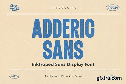 Adderic - Inktaped Sans Display SYYCXZT