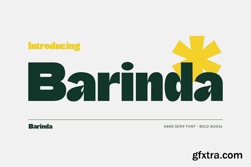 Barinda - Modern Display Sans Serif LM23JJV