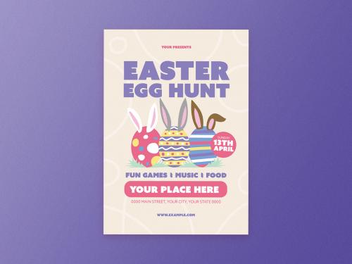 Easter Egg Hunt Event Flyer Layout - 404582020