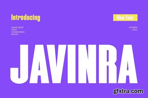 Javinra - Modern Condensed Sans Serif 74HJMPR