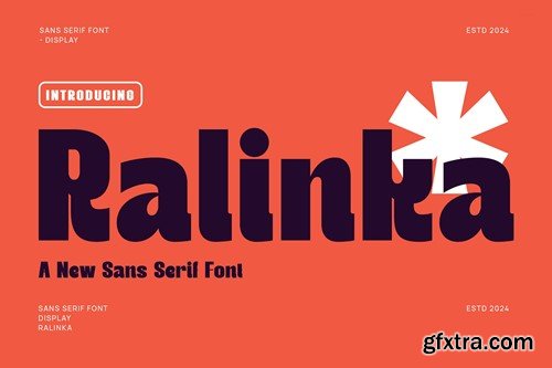 Ralinka - Modern Display Sans Serif QDGW2JK