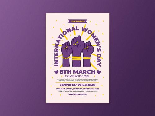 International Women Day Flyer Layout - 404582037