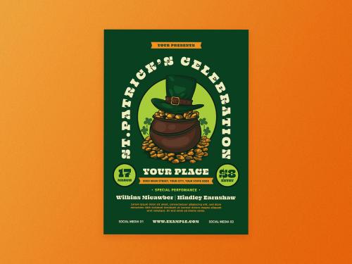 Saint Patrick's Celebration Flyer Layout - 404582064