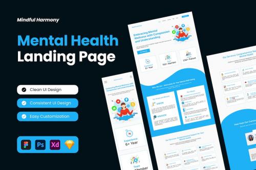 Mindful Harmony - Mental Health Landing Page