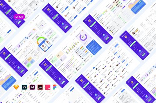 HR Management Admin Dashboard – Light UI