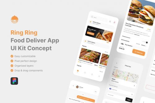 Ring Ring - Food Deliver App UI Kit