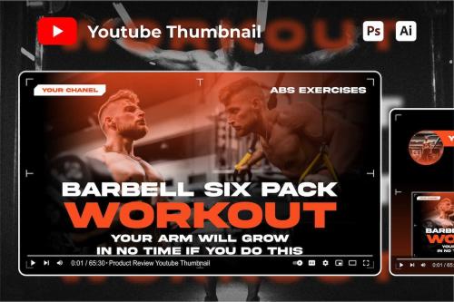 Fitness Gym YouTube Thumbnail