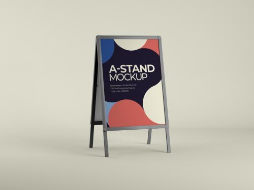 A-Stand and Board Mockup - 404925996