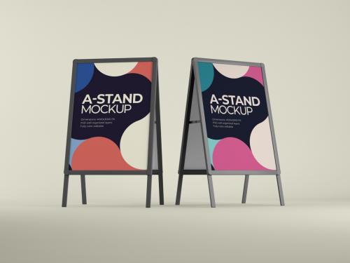 A-Stand and Board Mockup - 404926515