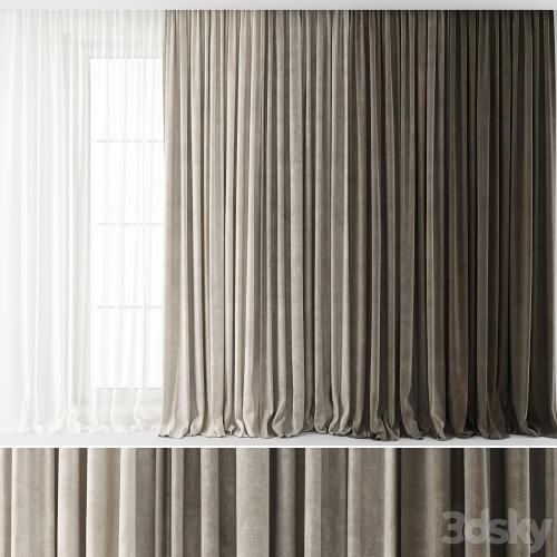 Curtains Long set 01