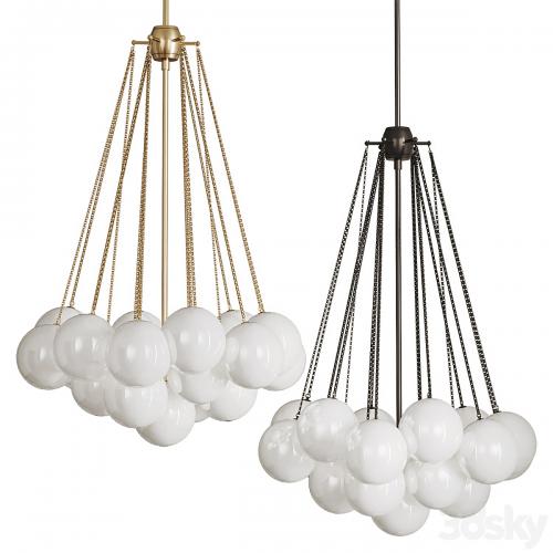 Ball shaped pendant chandelier AGDA