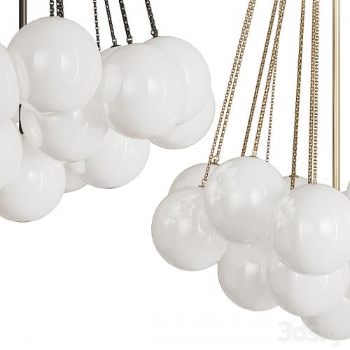 Ball shaped pendant chandelier AGDA