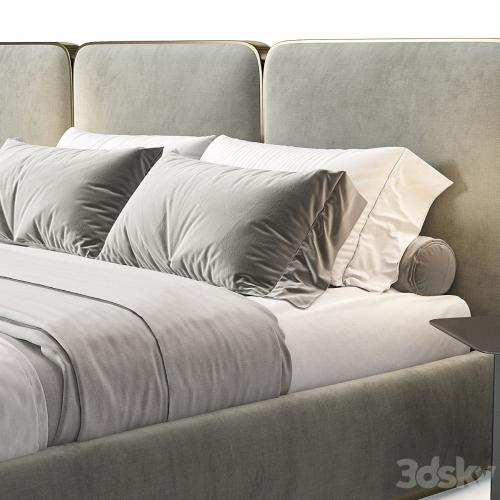 Gem Upholstered King Queen Bed 2