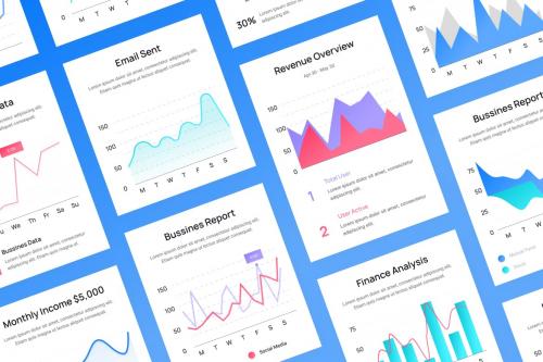 Line Chart UI Kit Figma