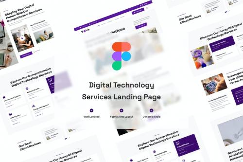 Digital Technology Services Landing Page Website