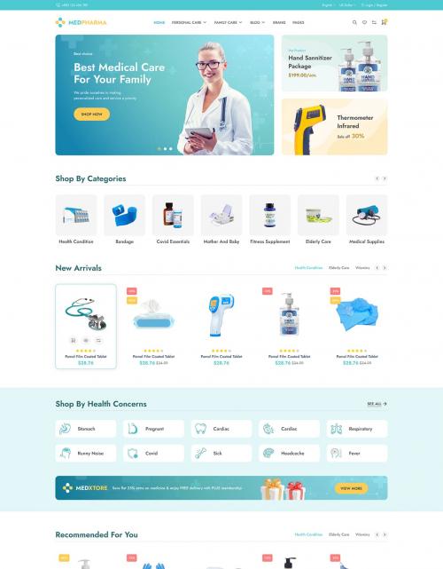 MedPharma - Medical & Pharmacy Figma Template