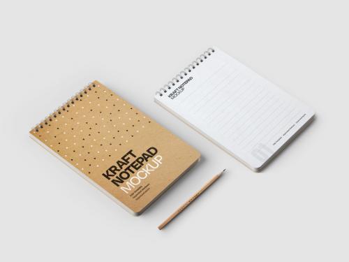 Kraft Notepad Mockup
 - 407057838