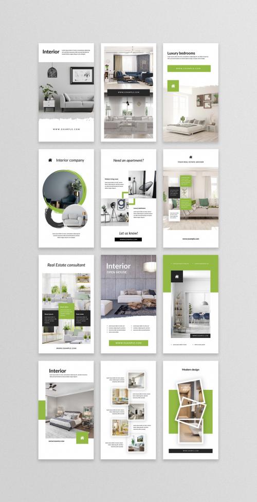 12 Interior Design Social Post Layouts - 407065801