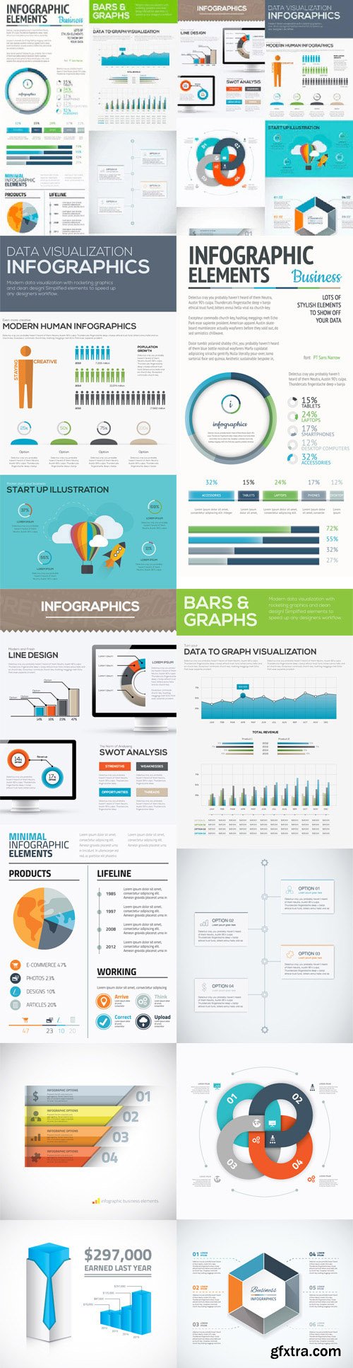 Infographic Elements - 10 Vector Templates