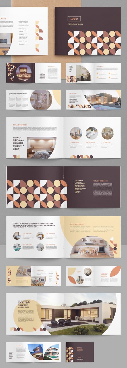 Patterned Brochure Layout - 407262334