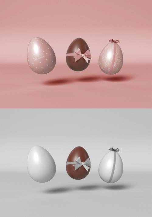 3 Easter Eggs Mockup - 407328694