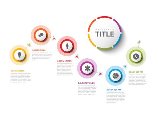 Horizontal Infographic Timeline Layout - 407492834