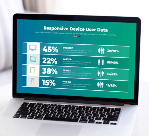 Responsive Device User Data Infographic - 407510682