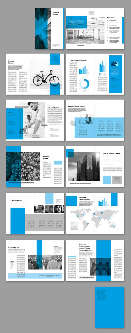 Blue Business Brochure Layout - 408367930