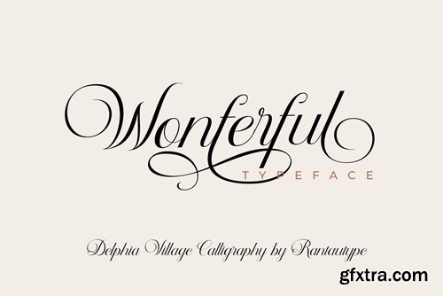 Delphia Village Script Font LA888YE