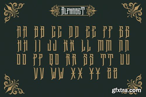 Mockrim Modern Blackletter Font UWR4952