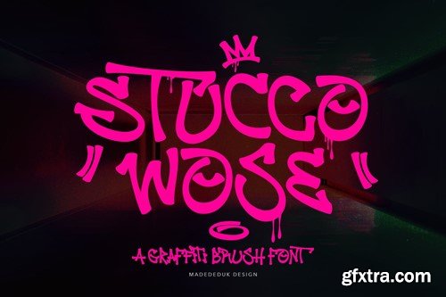 Stucco Wose Graffiti Font L9B3V5J