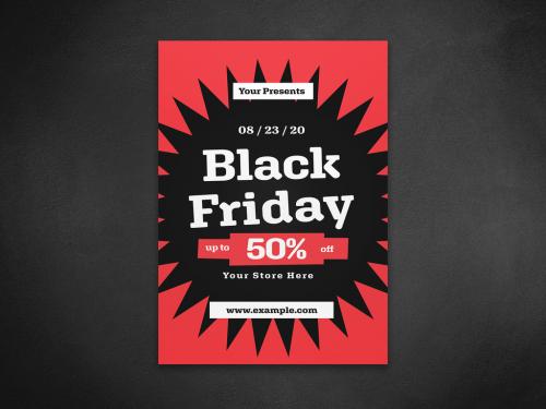 Black Friday Sale Flyer Layout - 408609206